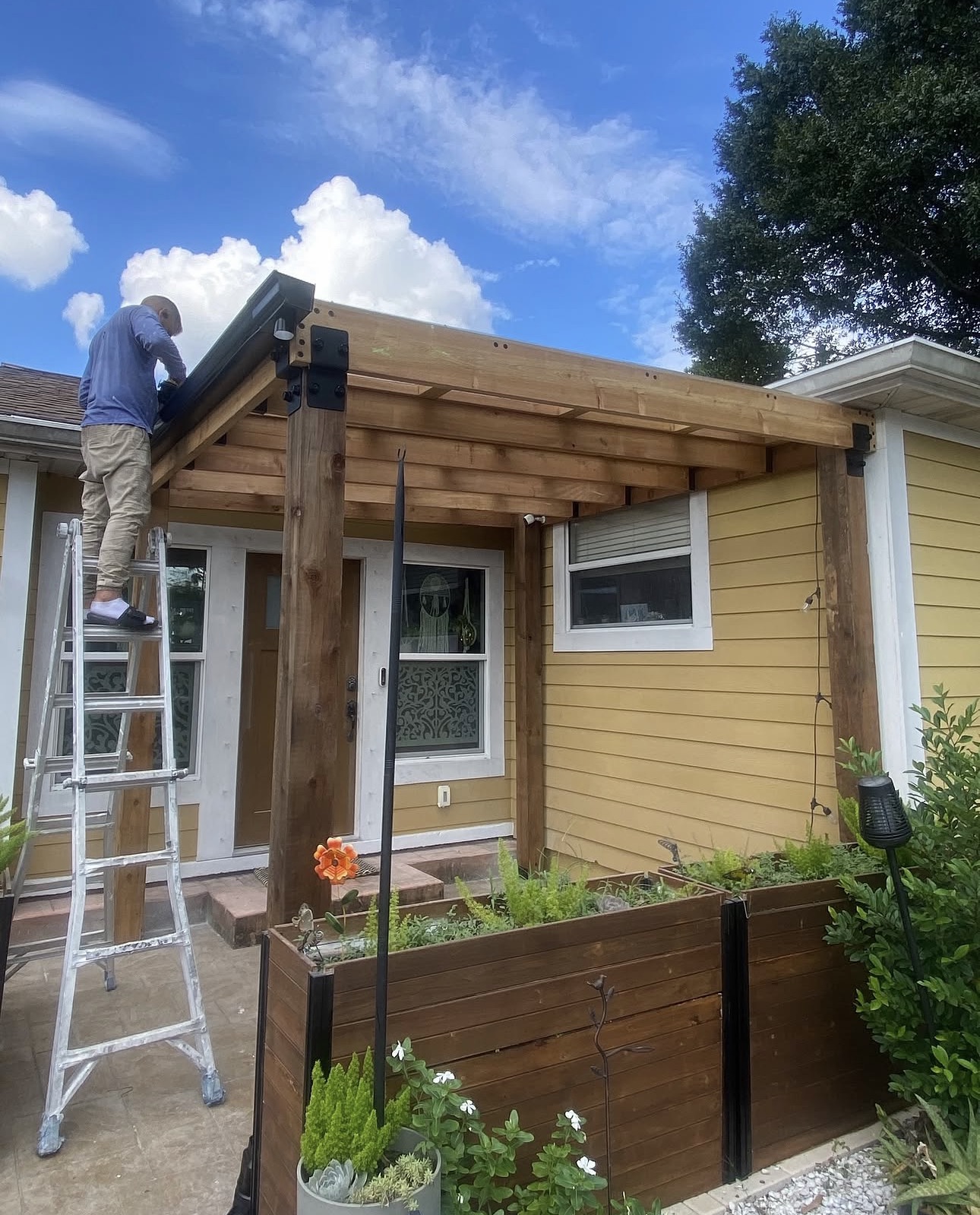 Custom pergola build